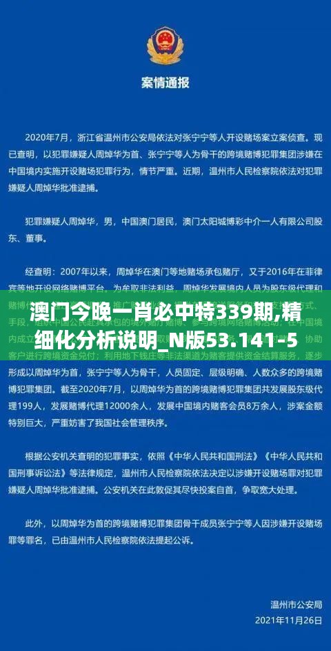 澳门今晚一肖必中特339期,精细化分析说明_N版53.141-5