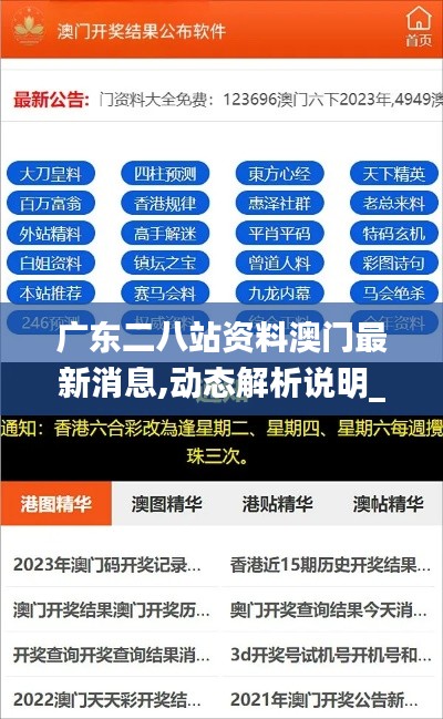 广东二八站资料澳门最新消息,动态解析说明_M版13.912