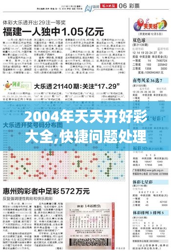 2004年天天开好彩大全,快捷问题处理方案_豪华版99.773