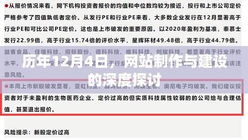 历年12月4日深度探讨网站制作与建设之道