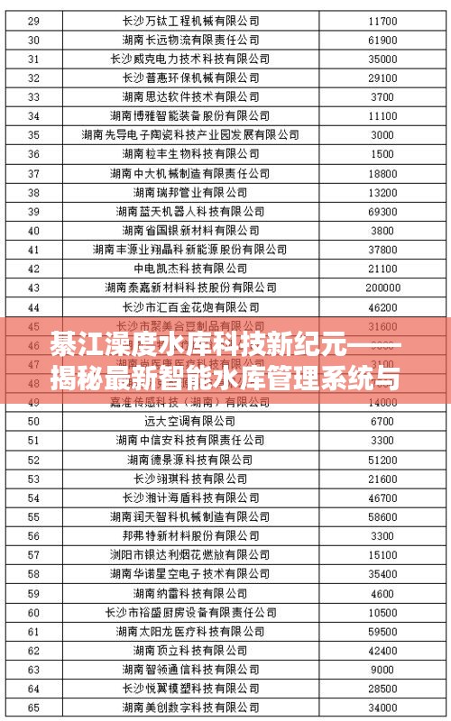 綦江澡度水库科技新纪元，智能水库管理系统与前沿科技融合的魅力探索