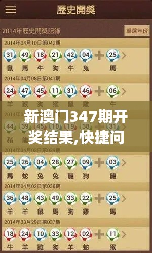 新澳门347期开奖结果,快捷问题策略设计_战斗版10.644