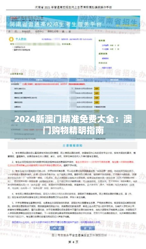 2024新澳门精准免费大全：澳门购物精明指南