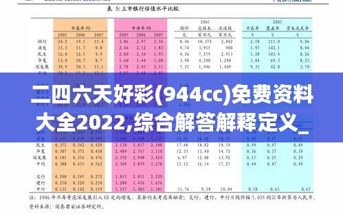 二四六天好彩(944cc)免费资料大全2022,综合解答解释定义_C版12.892