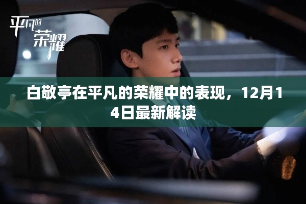 白敬亭在平凡的荣耀中的表现，最新深度解读（12月14日）