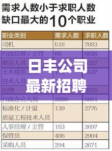 日丰公司招聘职位应聘攻略，把握机会，顺利入职全解析