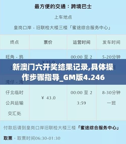 新澳门六开奖结果记录,具体操作步骤指导_GM版4.246