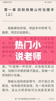 热门小说老师，一网打尽畅销佳作