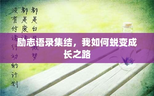励志语录集结，我如何蜕变成长之路