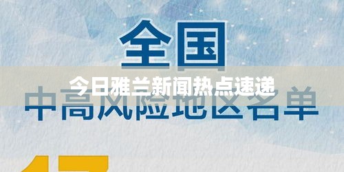 今日雅兰新闻热点速递