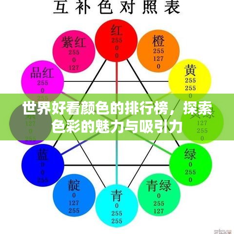 世界好看颜色的排行榜，探索色彩的魅力与吸引力
