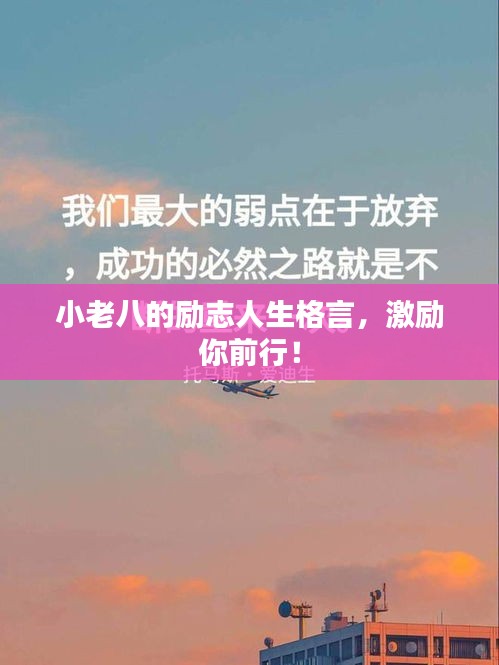 小老八的励志人生格言，激励你前行！
