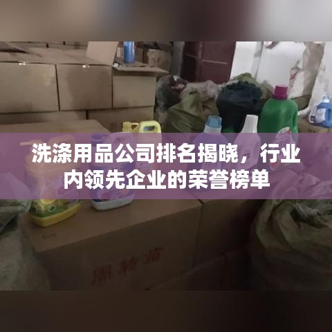 洗涤用品公司排名揭晓，行业内领先企业的荣誉榜单