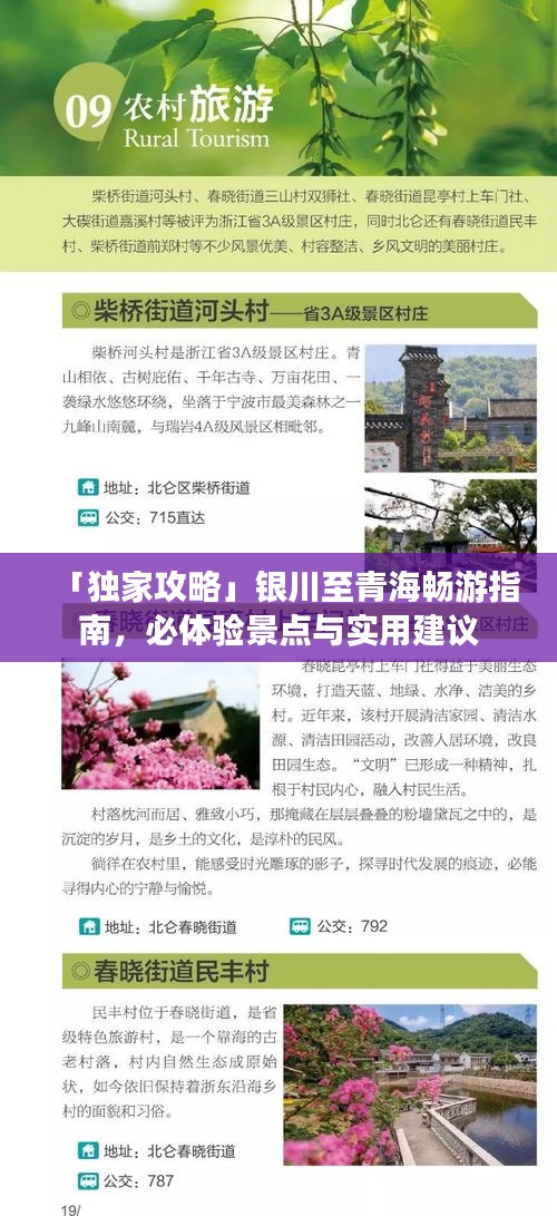 「独家攻略」银川至青海畅游指南，必体验景点与实用建议