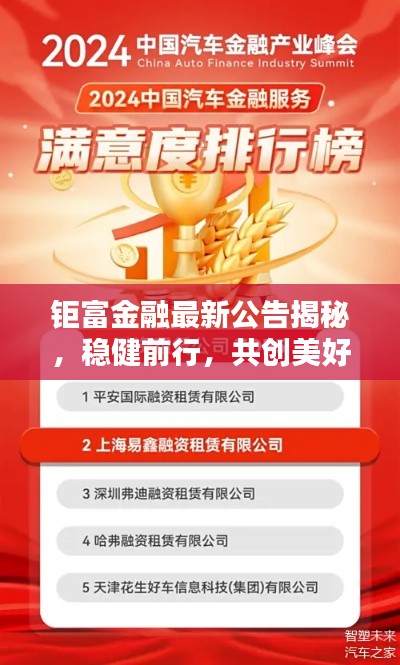 钜富金融最新公告揭秘，稳健前行，共创美好未来