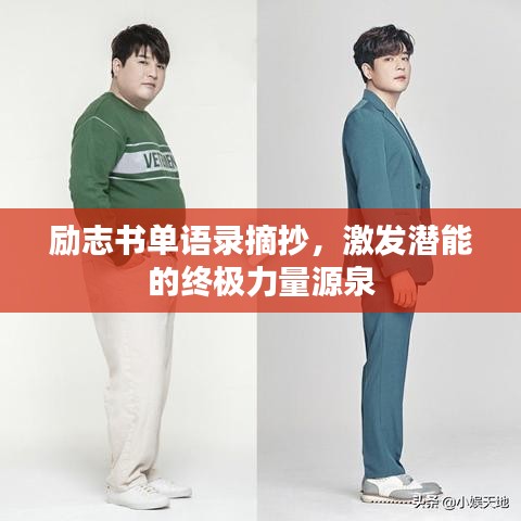 励志书单语录摘抄，激发潜能的终极力量源泉
