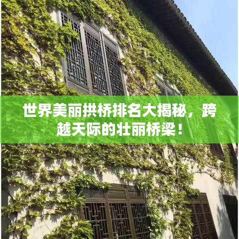 世界美丽拱桥排名大揭秘，跨越天际的壮丽桥梁！
