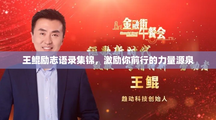 王鲲励志语录集锦，激励你前行的力量源泉