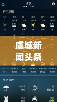 虞城新闻头条，天气预报实时更新，掌握最新气象信息