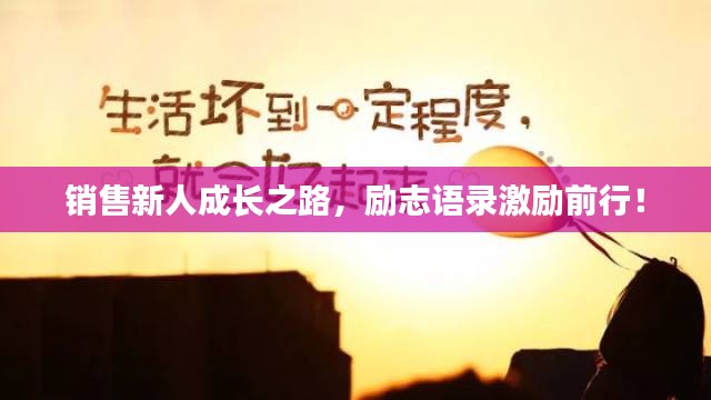 销售新人成长之路，励志语录激励前行！