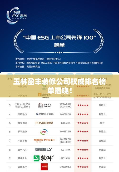 玉林盈丰装修公司权威排名榜单揭晓！
