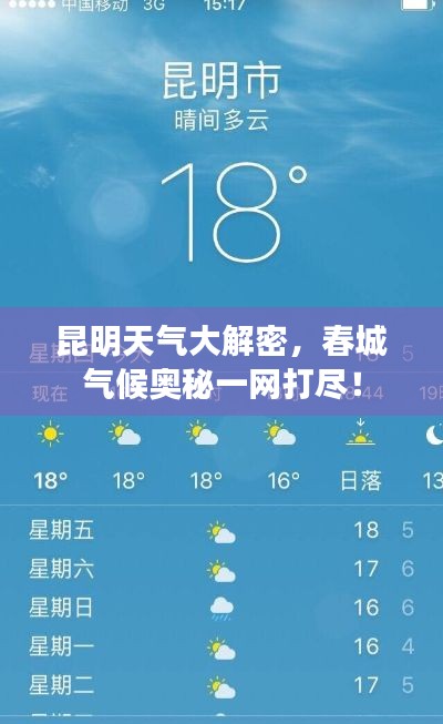 昆明天气大解密，春城气候奥秘一网打尽！