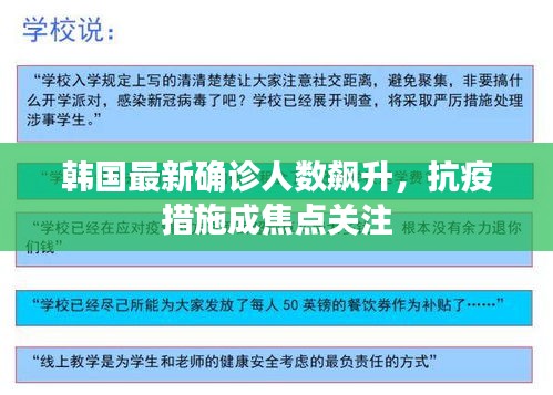 韩国最新确诊人数飙升，抗疫措施成焦点关注