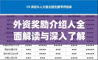 外资奖励介绍人全面解读与深入了解指南