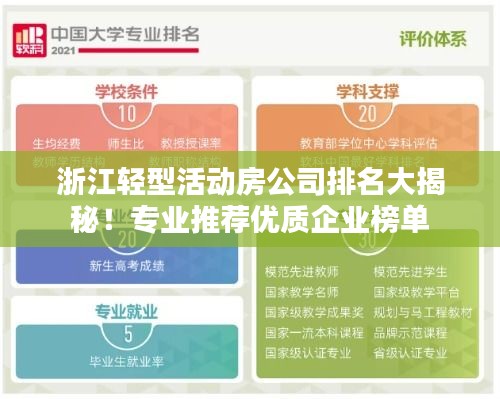 浙江轻型活动房公司排名大揭秘！专业推荐优质企业榜单