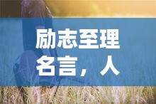 励志至理名言，人生巅峰之境界短句