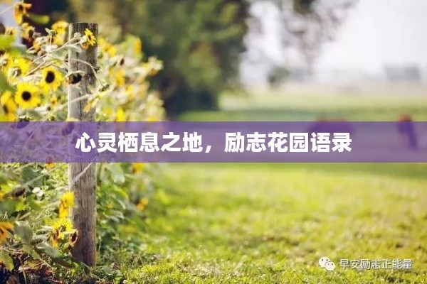 心灵栖息之地，励志花园语录