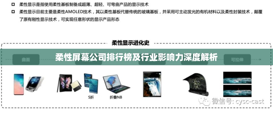 柔性屏幕公司排行榜及行业影响力深度解析