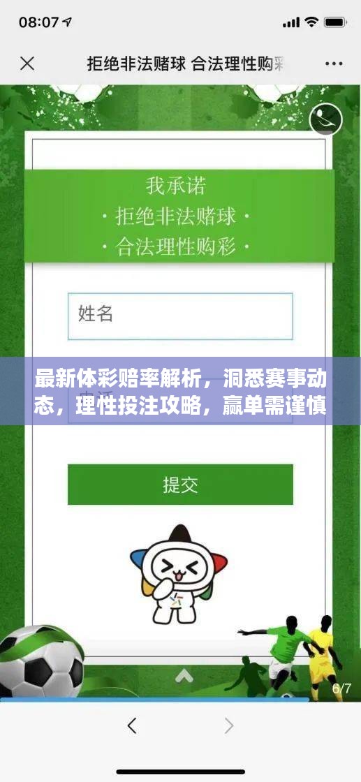 最新体彩赔率解析，洞悉赛事动态，理性投注攻略，赢单需谨慎！