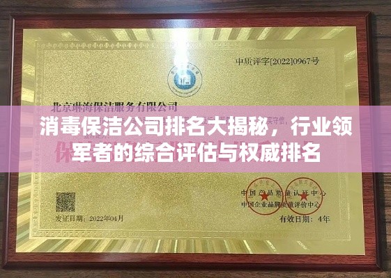 消毒保洁公司排名大揭秘，行业领军者的综合评估与权威排名
