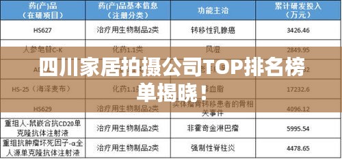四川家居拍摄公司TOP排名榜单揭晓！