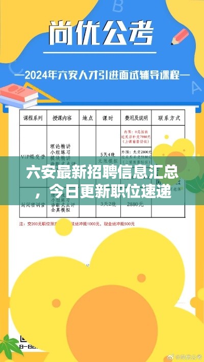 六安最新招聘信息汇总，今日更新职位速递