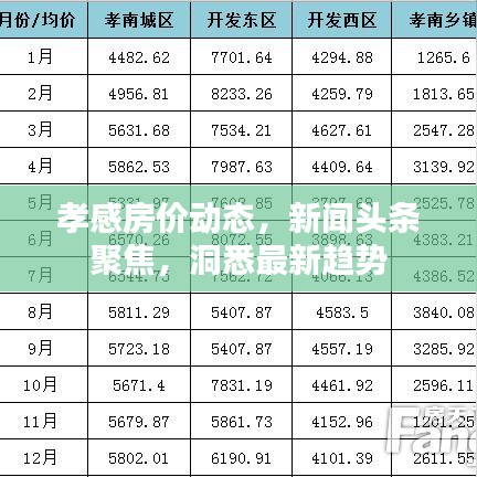 孝感房价动态，新闻头条聚焦，洞悉最新趋势