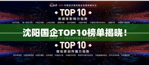 沈阳国企TOP10榜单揭晓！