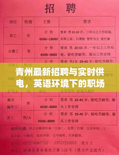 青州最新招聘与实时供电，英语环境下的职场黄金机会