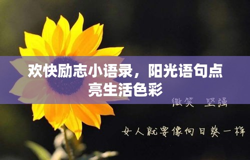 欢快励志小语录，阳光语句点亮生活色彩