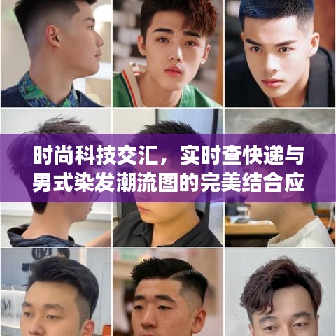 时尚科技交汇，实时查快递与男式染发潮流图的完美结合应用