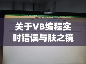 关于VB编程实时错误与肤之镜价格的探讨