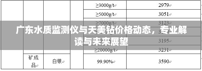 广东水质监测仪与天美钻价格动态,专业解读与未来展望
