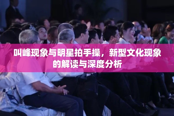 叫峰现象与明星拍手操，新型文化现象的解读与深度分析