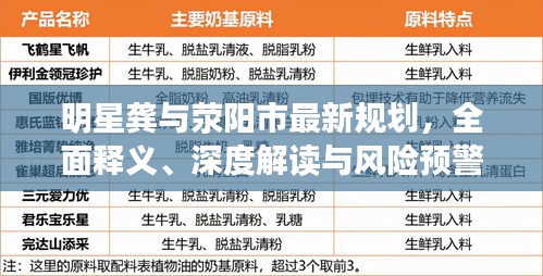 明星龚与荥阳市最新规划,全面释义、深度解读与风险预警