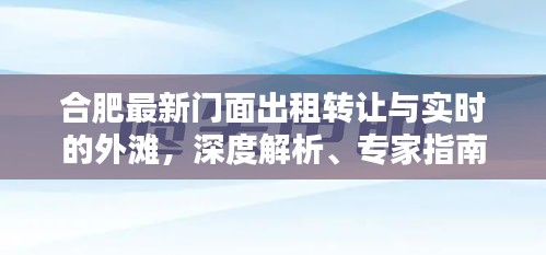 合肥最新门面出租转让与实时的外滩,深度解析、专家指南与防范策略
