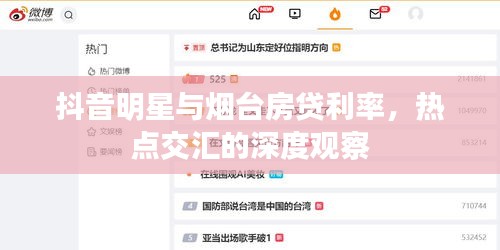 抖音明星与烟台房贷利率,热点交汇的深度观察