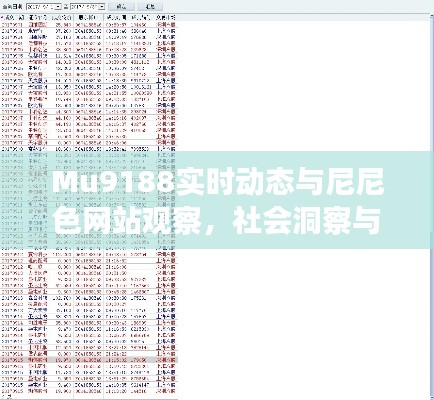 Mu9188实时动态与尼尼色网站观察，社会洞察与反思