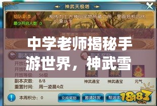 中学老师揭秘手游世界，神武雪球、骑马与砍杀及激活码的奥秘