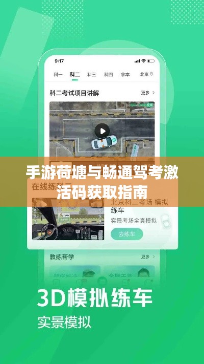 手游荷塘与畅通驾考激活码获取指南